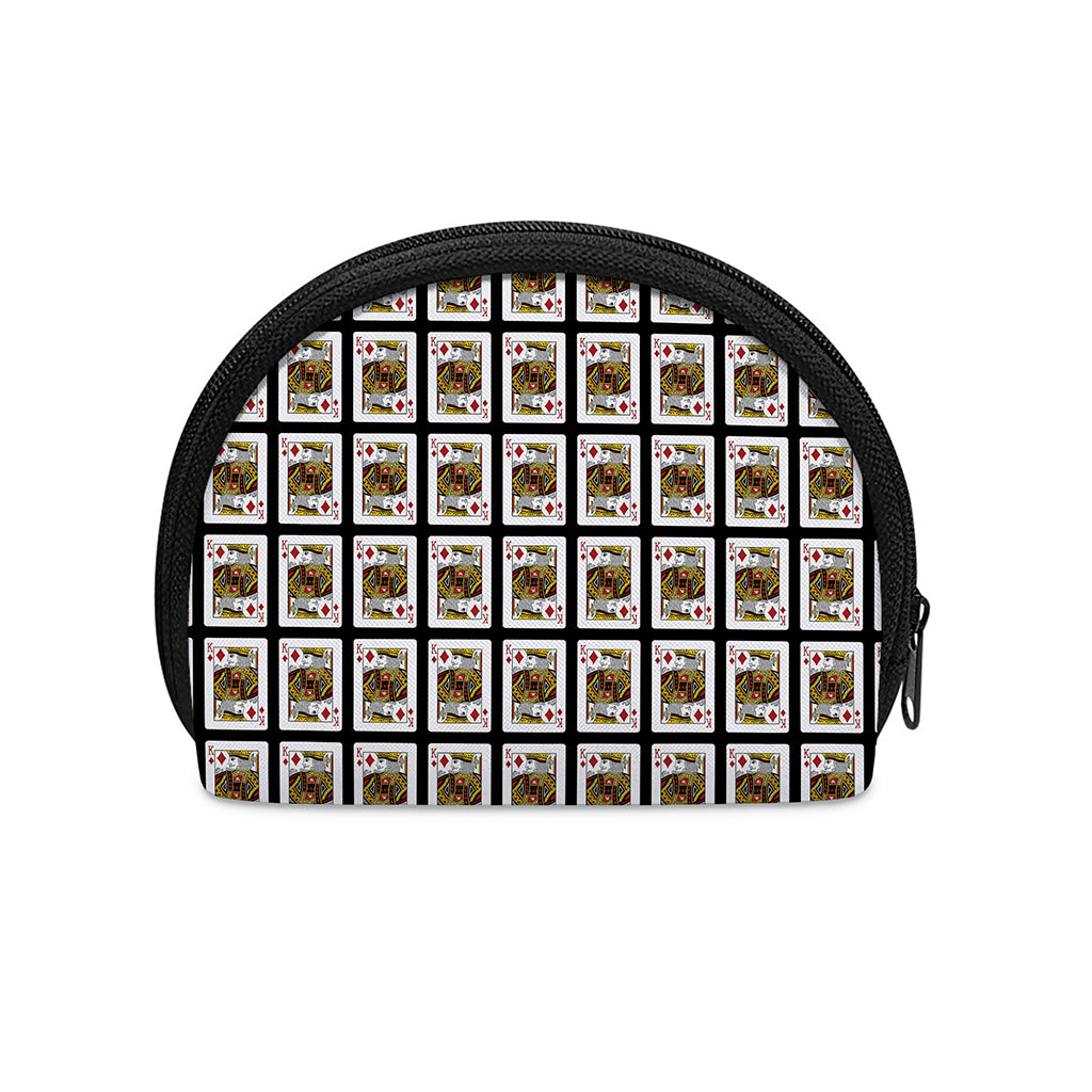 King Of Diamonds Pattern Print Coin Purse