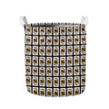 King Of Diamonds Pattern Print Collapsible Laundry Basket
