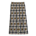King Of Diamonds Pattern Print Cotton Front Slit Maxi Skirt