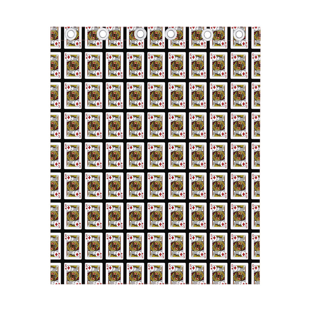 King Of Diamonds Pattern Print Curtain