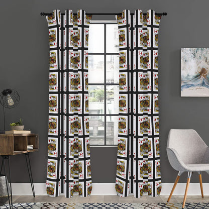 King Of Diamonds Pattern Print Curtain