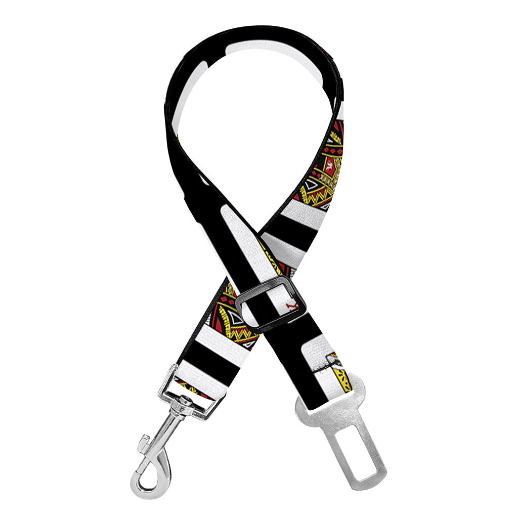 King Of Diamonds Pattern Print Dog Seat Belt