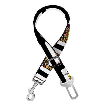 King Of Diamonds Pattern Print Dog Seat Belt