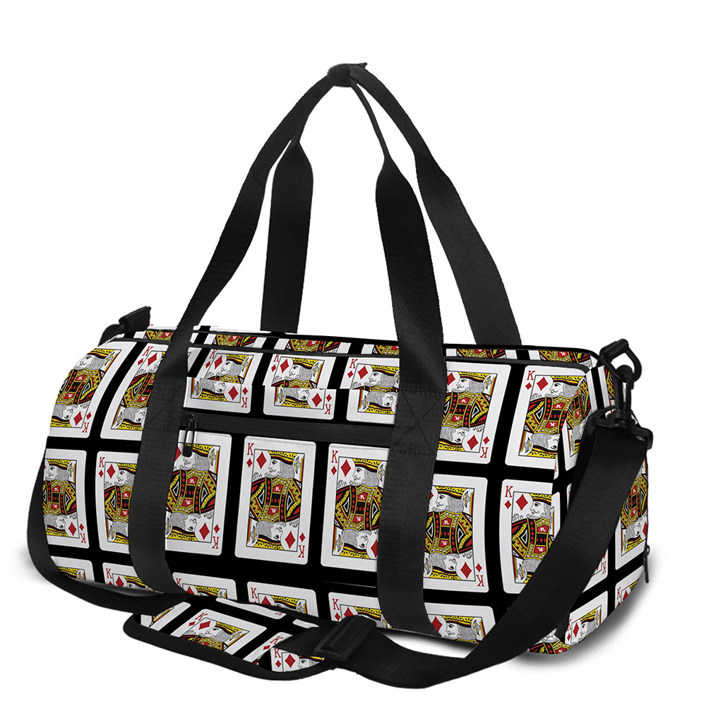 King Of Diamonds Pattern Print Gym Bag