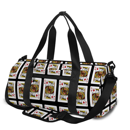 King Of Diamonds Pattern Print Gym Bag