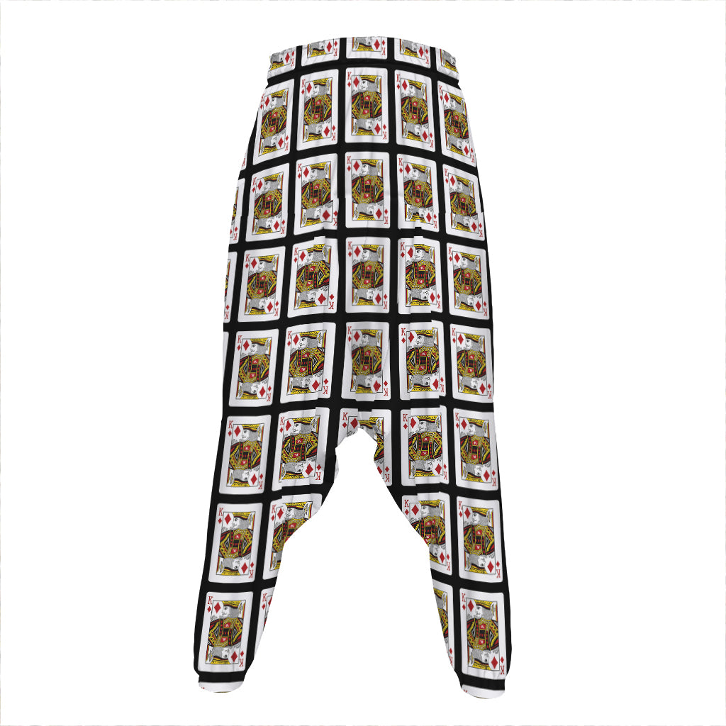 King Of Diamonds Pattern Print Hammer Pants