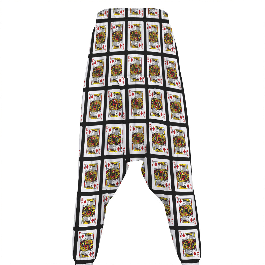 King Of Diamonds Pattern Print Hammer Pants