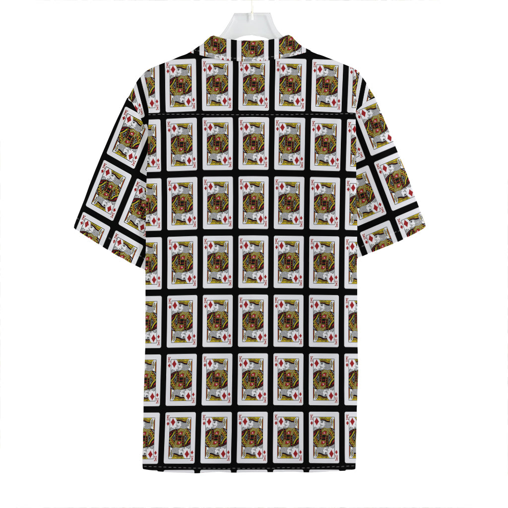 King Of Diamonds Pattern Print Hawaiian Shirt