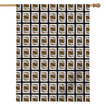 King Of Diamonds Pattern Print House Flag