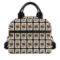 King Of Diamonds Pattern Print Insulated Lunch Bag