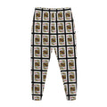 King Of Diamonds Pattern Print Jogger Pants