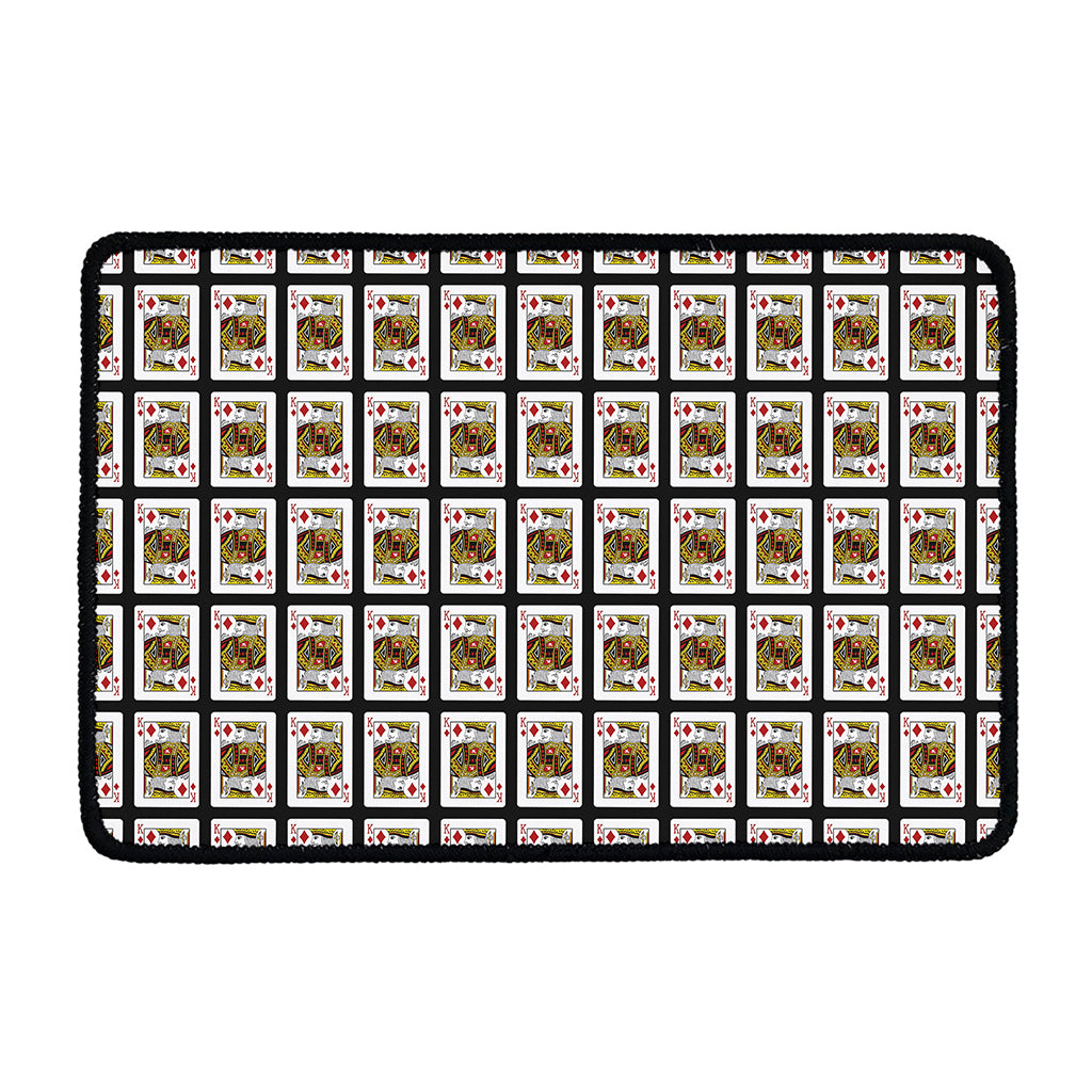 King Of Diamonds Pattern Print Kitchen Mat
