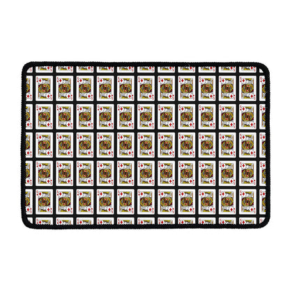 King Of Diamonds Pattern Print Kitchen Mat