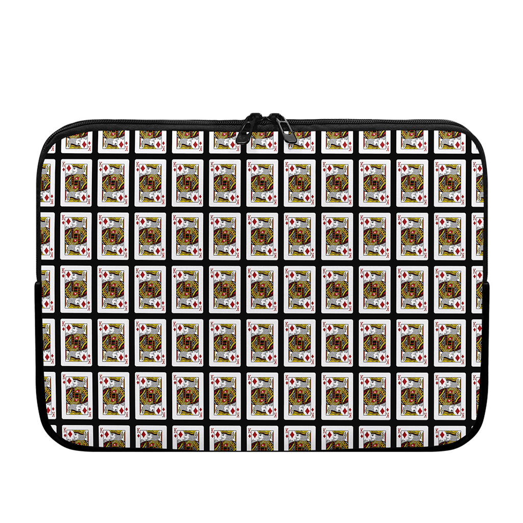 King Of Diamonds Pattern Print Laptop Sleeve