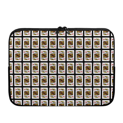 King Of Diamonds Pattern Print Laptop Sleeve