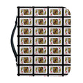 King Of Diamonds Pattern Print Leather Bible Cover