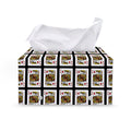 King Of Diamonds Pattern Print Leather Tissue Box Cover