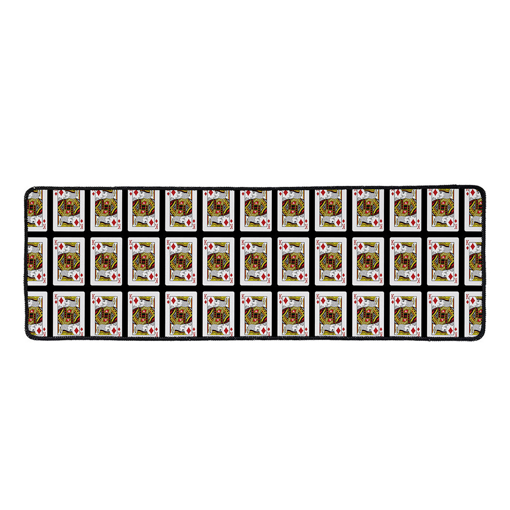 King Of Diamonds Pattern Print Long Kitchen Mat