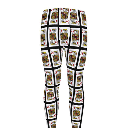 King Of Diamonds Pattern Print Men's leggings