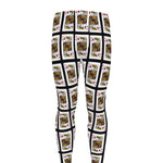 King Of Diamonds Pattern Print Men's leggings