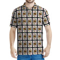 King Of Diamonds Pattern Print Men's Polo Shirt