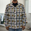 King Of Diamonds Pattern Print Men's Shirt Jacket