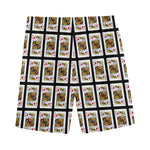 King Of Diamonds Pattern Print Men's Sports Shorts
