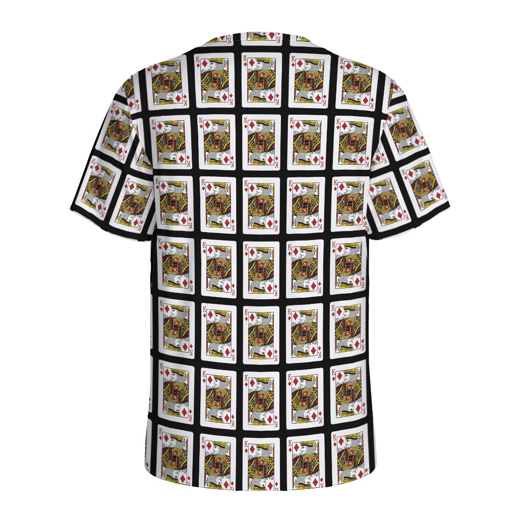 King Of Diamonds Pattern Print Men's Sports T-Shirt