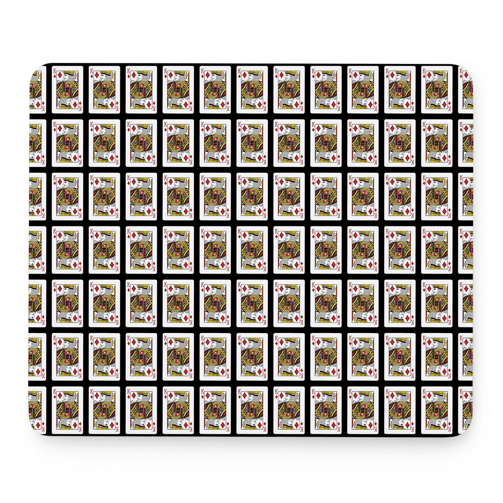 King Of Diamonds Pattern Print Mouse Pad