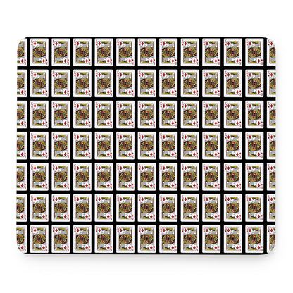 King Of Diamonds Pattern Print Mouse Pad