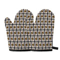 King Of Diamonds Pattern Print Oven Mitts