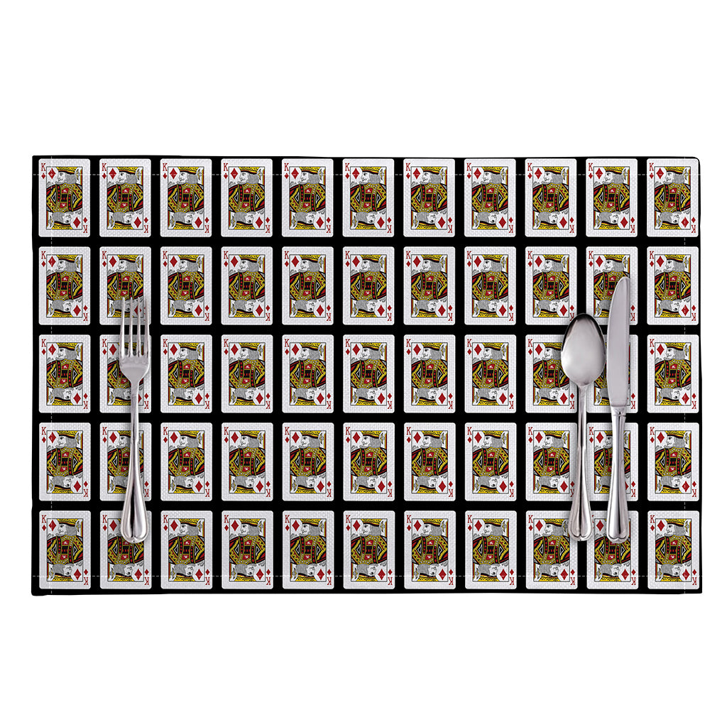 King Of Diamonds Pattern Print Placemat