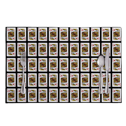 King Of Diamonds Pattern Print Placemat