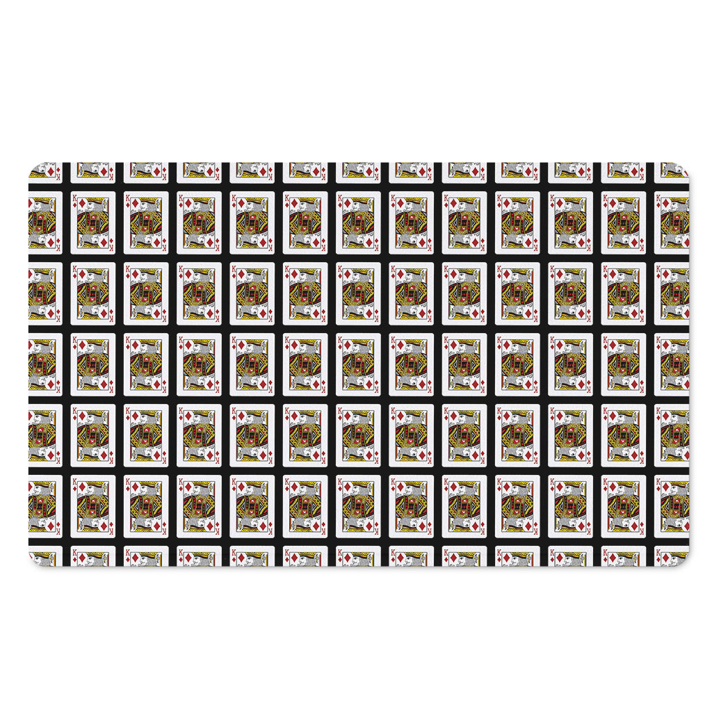King Of Diamonds Pattern Print Polyester Doormat