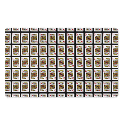 King Of Diamonds Pattern Print Polyester Doormat