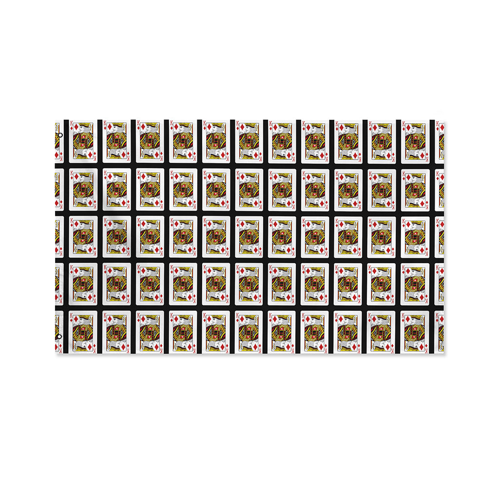 King Of Diamonds Pattern Print Polyester Flag