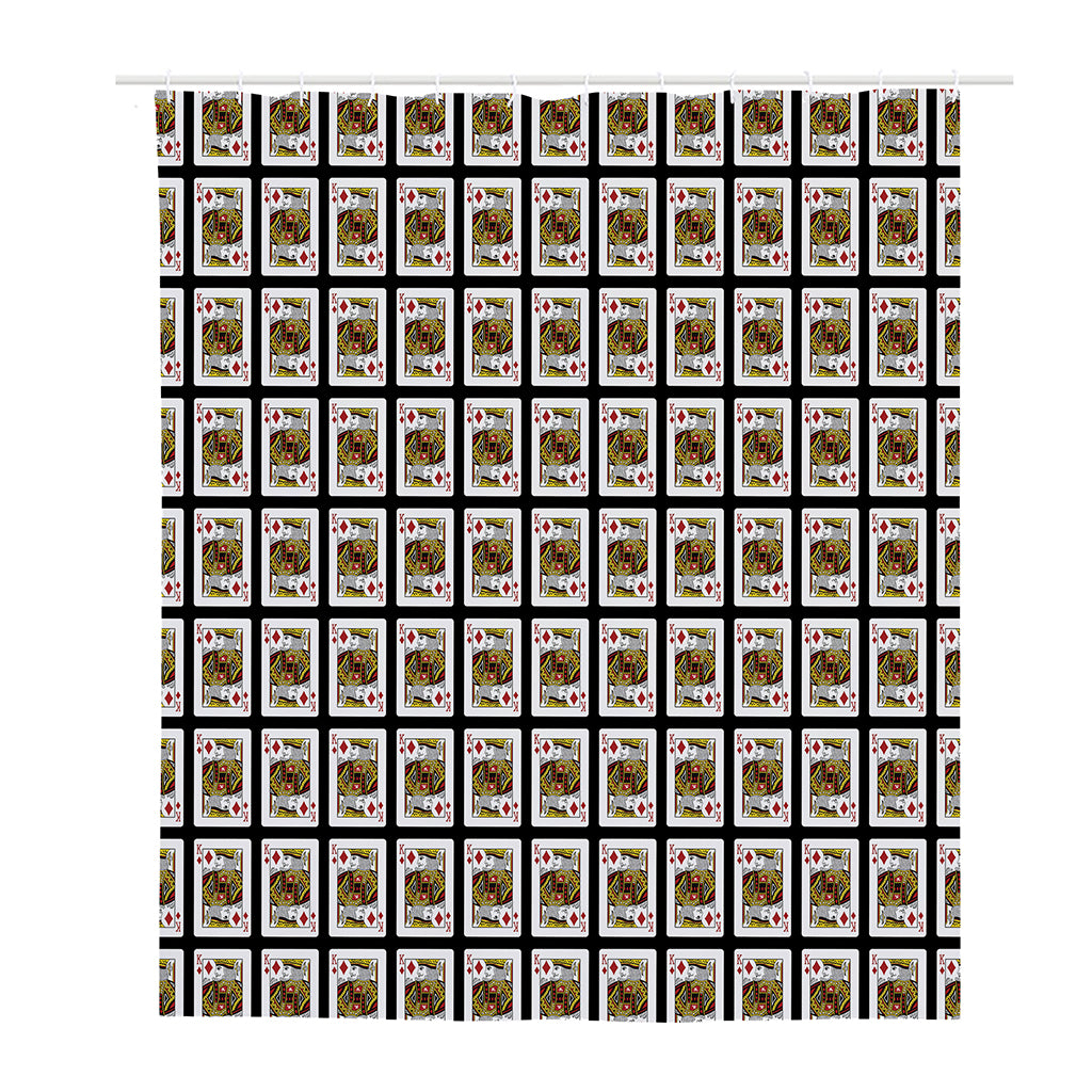 King Of Diamonds Pattern Print Polyester Shower Curtain