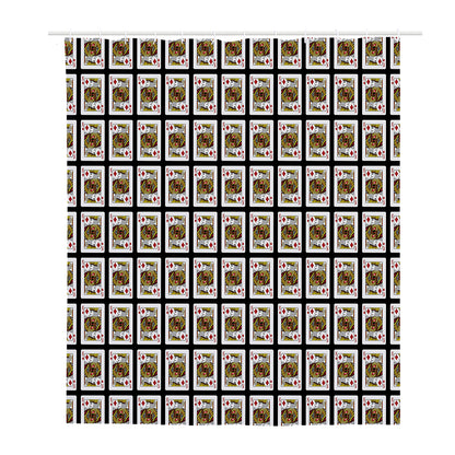 King Of Diamonds Pattern Print Polyester Shower Curtain