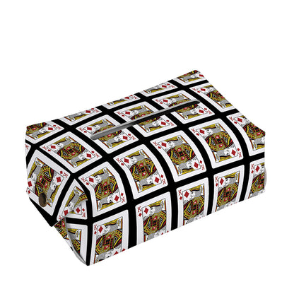 King Of Diamonds Pattern Print Rectangle Tissue Box Cover