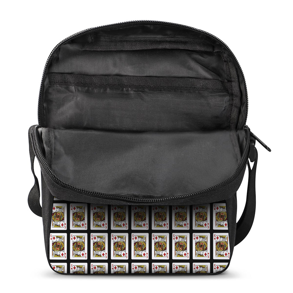 King Of Diamonds Pattern Print Rectangular Crossbody Bag