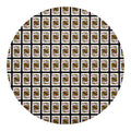 King Of Diamonds Pattern Print Round Blanket