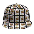 King Of Diamonds Pattern Print Snapback Cap