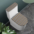 King Of Diamonds Pattern Print Toilet Lid And Tank Cover Set