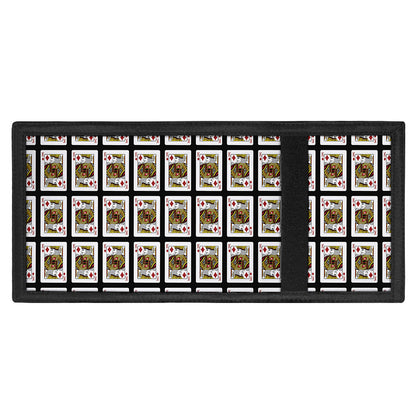 King Of Diamonds Pattern Print Trifold Wallet
