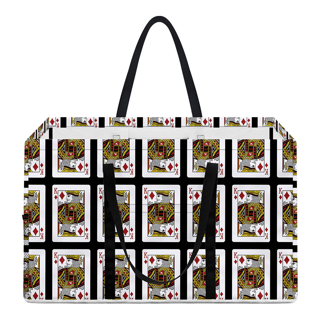 King Of Diamonds Pattern Print Utility Tote Bag