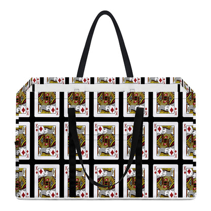 King Of Diamonds Pattern Print Utility Tote Bag