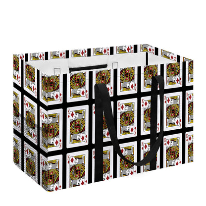 King Of Diamonds Pattern Print Utility Tote Bag
