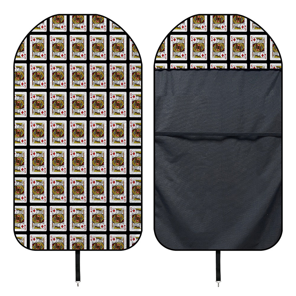King Of Diamonds Pattern Print Waterproof Car Seat Cover