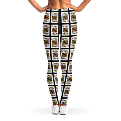 King Of Diamonds Pattern Print Women's Leggings