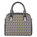 King Of Diamonds Playing Card Pattern Print Shoulder Handbag